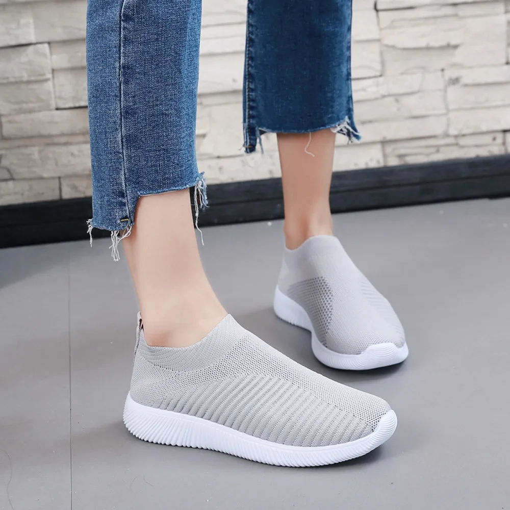 2019 النساء احذية الجري النساء s رياضية شبكة خارجية الأحذية عارضة الانزلاق على باطن مريحة zapatillas موهير ديبورتيفا #8