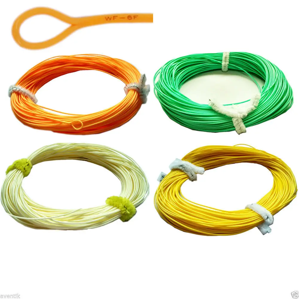 Aventik Weight Forward Floating Fly Fishing Line with PVC Loop 4 Colors