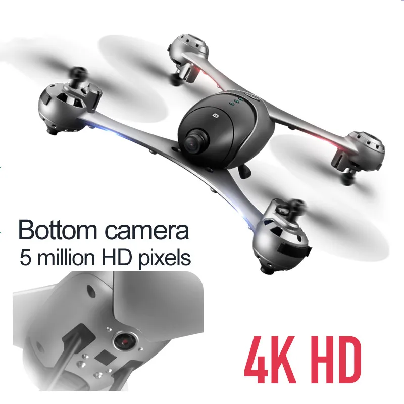 

4K HD Dual Camera Drone Optical Flow Positioning Fixed Height Four-axis FPV 2.4GHz Smart Gesture photo Video palm Follow