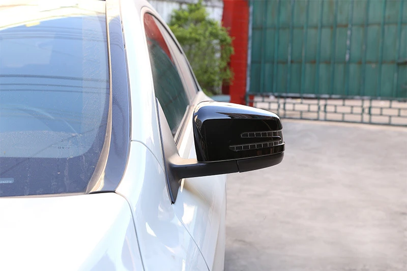 Боковое зеркало крышка для Mercedes-Benz A B C E S CLA GLA класс CLS W176 W246 W204 W212 C117 X156 W221 заднего вида добавить на зеркальные крышки