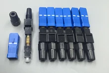 100PCS/Bag Low Loss FTTH SC/UPC single-mode fiber optic SC UPC quick connector Fiber Optic Fast Connector SC Connector 
