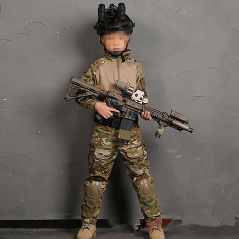 Emersongear G3 MC детский Тактический Костюм Детский Камуфляж Охота Спортивная одежда От 5 до 14 лет детский спортивный костюм
