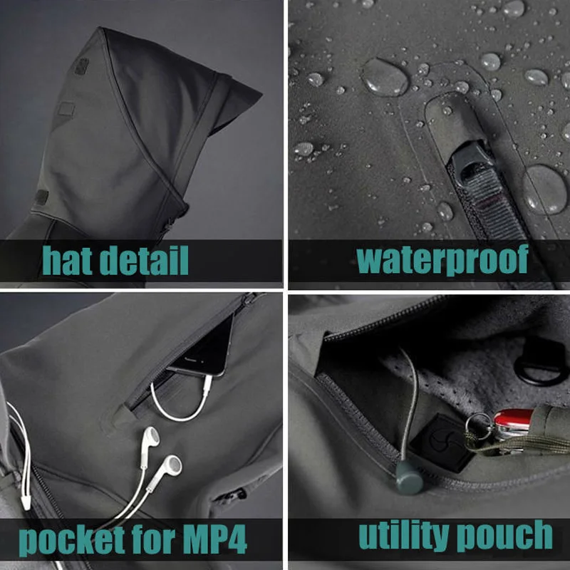 Тактическая одежда для плавания “мокрого” типа Softshell куртка TAD Спорт на открытом воздухе армии Военная куртка с капюшоном Водонепроницаемый Охота Одежда Для мужчин