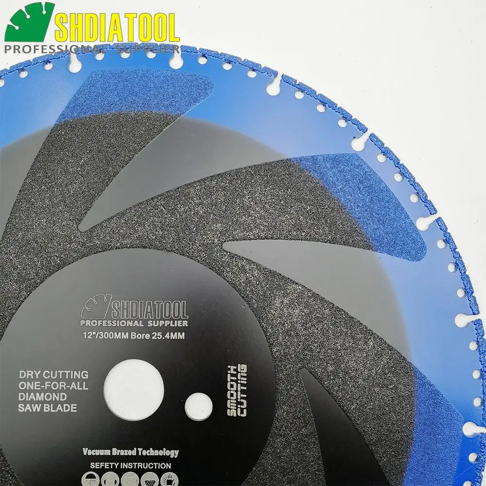 12"  Vacuum Brazed Diamond disc for multi Purpose 300mm rescue Demolition saw blade very fast cutting Cast Iron Rebar granite