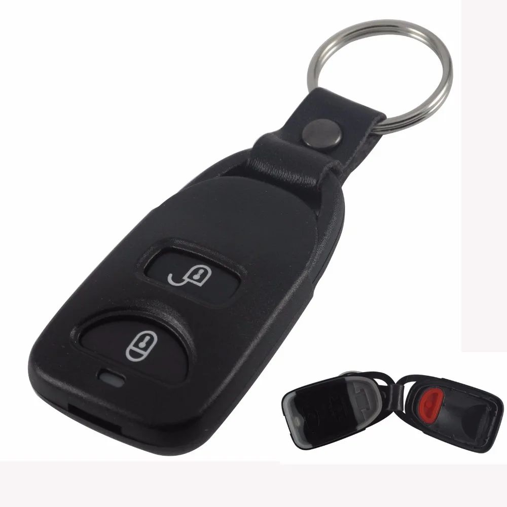 

jingyuqin 3 Buttons Remote Key Shell Cover Control Fob Case 2 +1 Panic For Hyundai Tucson Elantra Accent SANTA FE