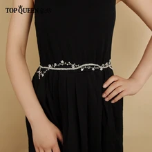 TOPQUEEN SH124 свадебные ленты ручной работы свадебный пояс для невесты Свадебные аксессуары тонкие ремни для ночного платья