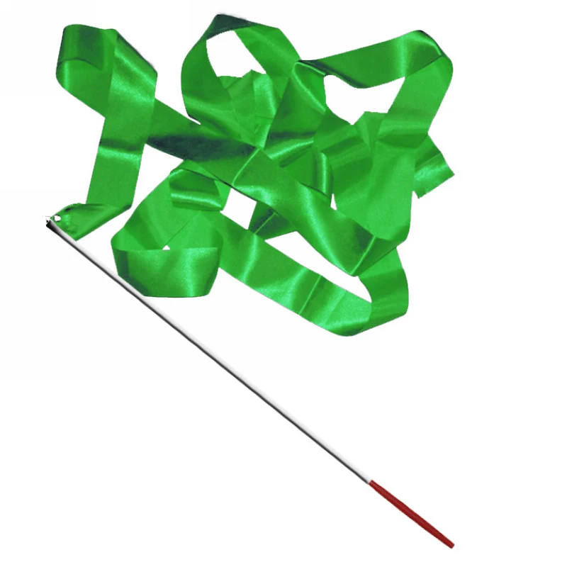 Новинка, 1 шт., 4 м, лента, гимнастический стержень, для гимнастики, танцев, ручной, художественный, крученый стержень