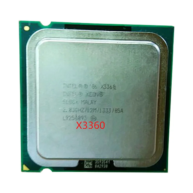 INTEL Xeon quad core X3360 cpu(2,833 ГГц/12 м кэш/FSB 1333) все еще есть в продаже процессор Intel X3360 LGA775