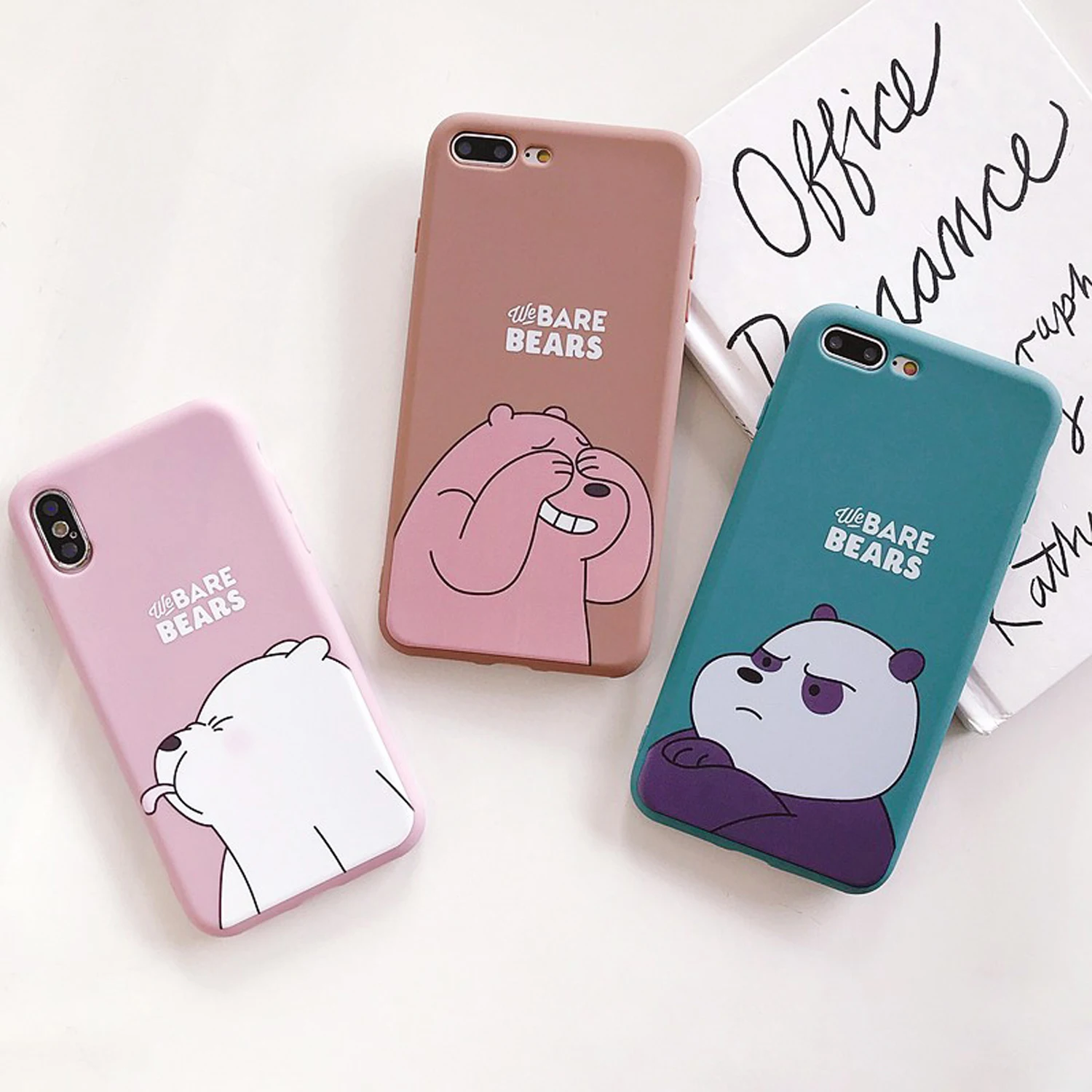 

Cute We Bare Bears Phone Case For Huawei Nova 3 3e 2S 2plus 4 Soft Silicon phone holder Back Cover For Honor 8X 9 10 Play Mate20