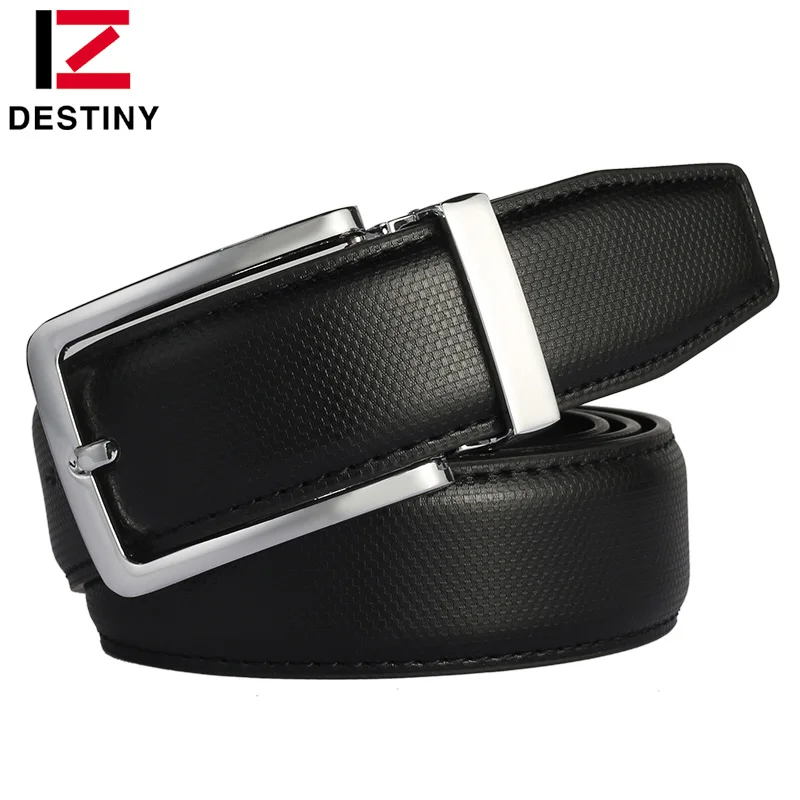 

DESTINY Leather Belt Men High Quality Luxury Brand Design Famous Strap Male For Jeans Pin Buckle Cinto Fashion Ceinture Homme