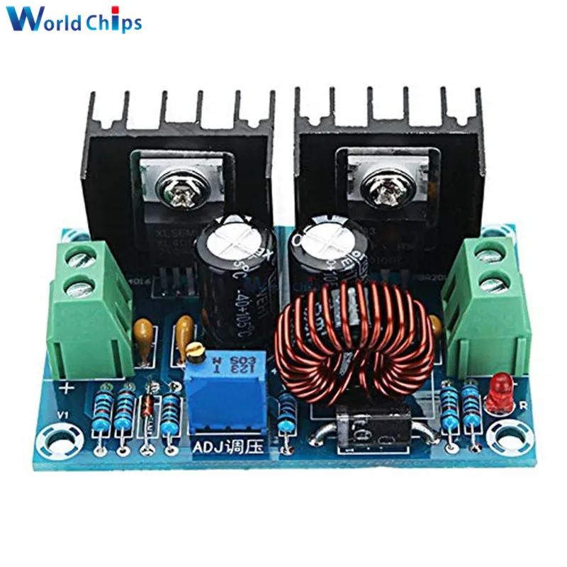 Регулируемый понижающий модуль регулятора напряжения XL4016E1 8A 200W DC 4 40V до 1 25