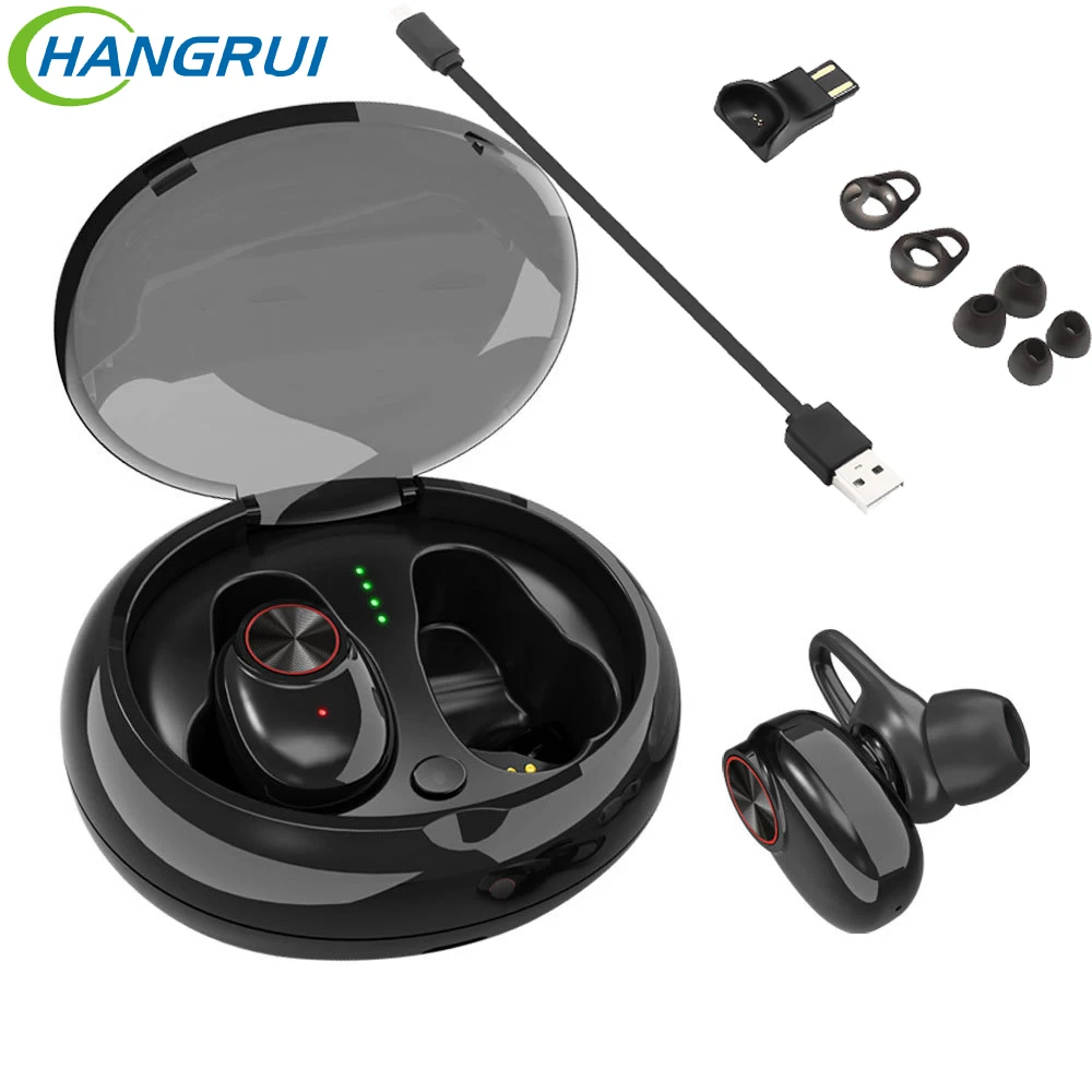 

TWS V5 bluetooth headphone earphone cordless with charging box for xiaomi earphones music noise cancelling earpiece for iphone 8
