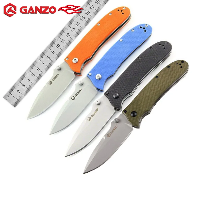 جنزو G704 F704 440C شفرة سكين للفرد G10 مقبض الصيد Carambit بقاء التكتيكية فائدة Bushcraft الجيب العسكرية السكاكين