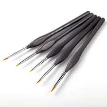 Eval 5 шт. товары для рукоделия, нейлоновые кисти для рисования волос, миниатюрные кисти для рисования водными красками, набор кистей для рисования, акриловая живопись маслом