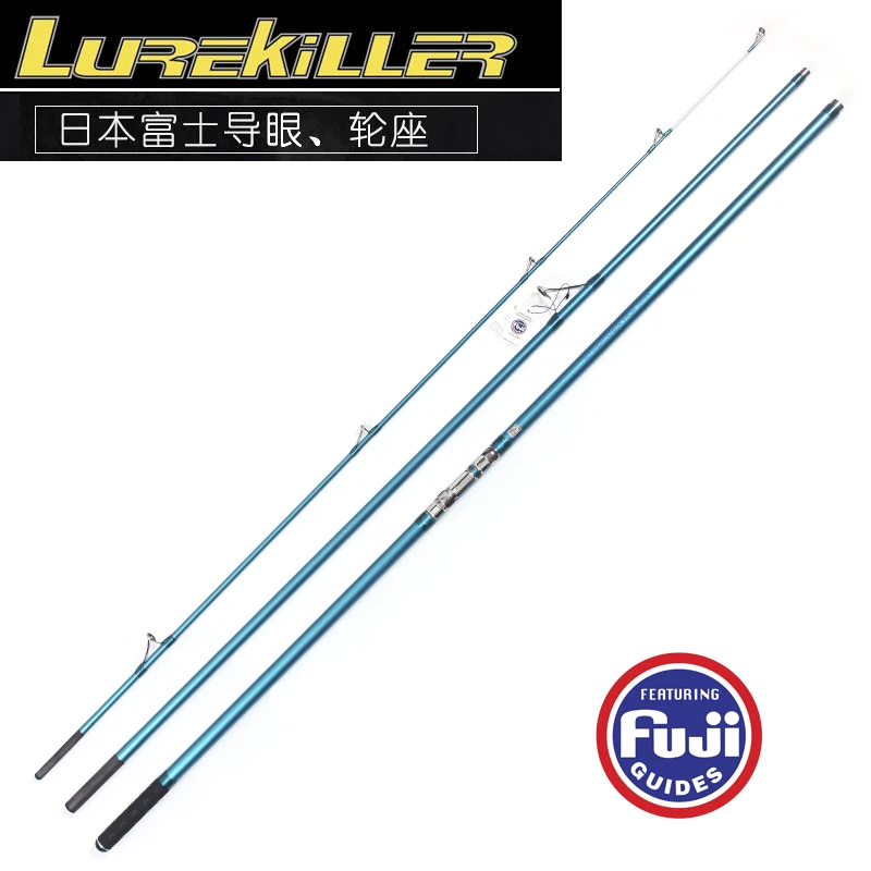 Lurekiller Japan Full Fuji Surf Rod 4,20 м 46 т карбоновая 3 секции 80-150 г/100-250 г удочка для серфинга