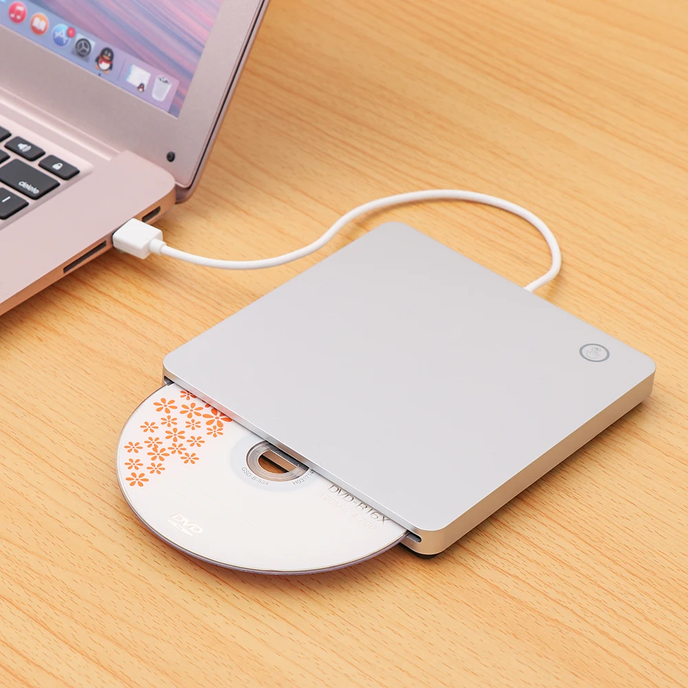 Universal USB 2.0/3.0 External Slot DVD/CD RW Super Drive For Apple Macbook Pro Air i MAC External Slot-loading Ultra-thin