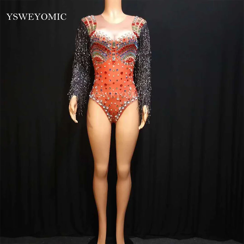 red bodysuit outfit