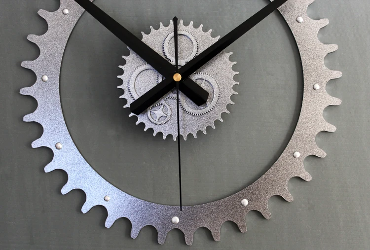 Ingranaggio meccanico orologio da parete, original genuine vero 3d creativo  metallic gear diy orologio da parete, retro continental casa  decorazioni|clock model|clock motorcycleclock - AliExpress