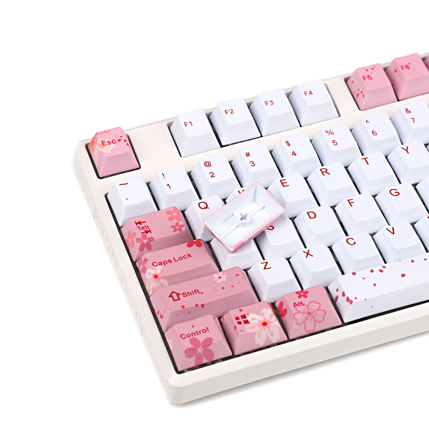 YMDK Вишневый профиль ANSI 108 пять Сторон краситель Sub PBT Keyset Keycap для 61 87 104 Стандартный