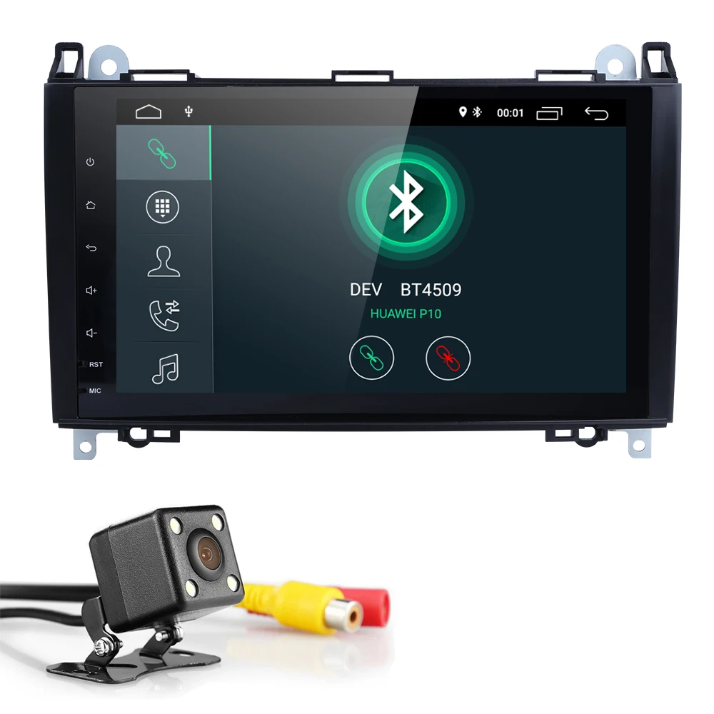Perfect New Quad core 9 Inch 2 Din Android 9.0 Car Multimedia Player For Mercedes/Benz/Sprinter/Viano/Vito/B-class/B200/B180 RDS Camera 1