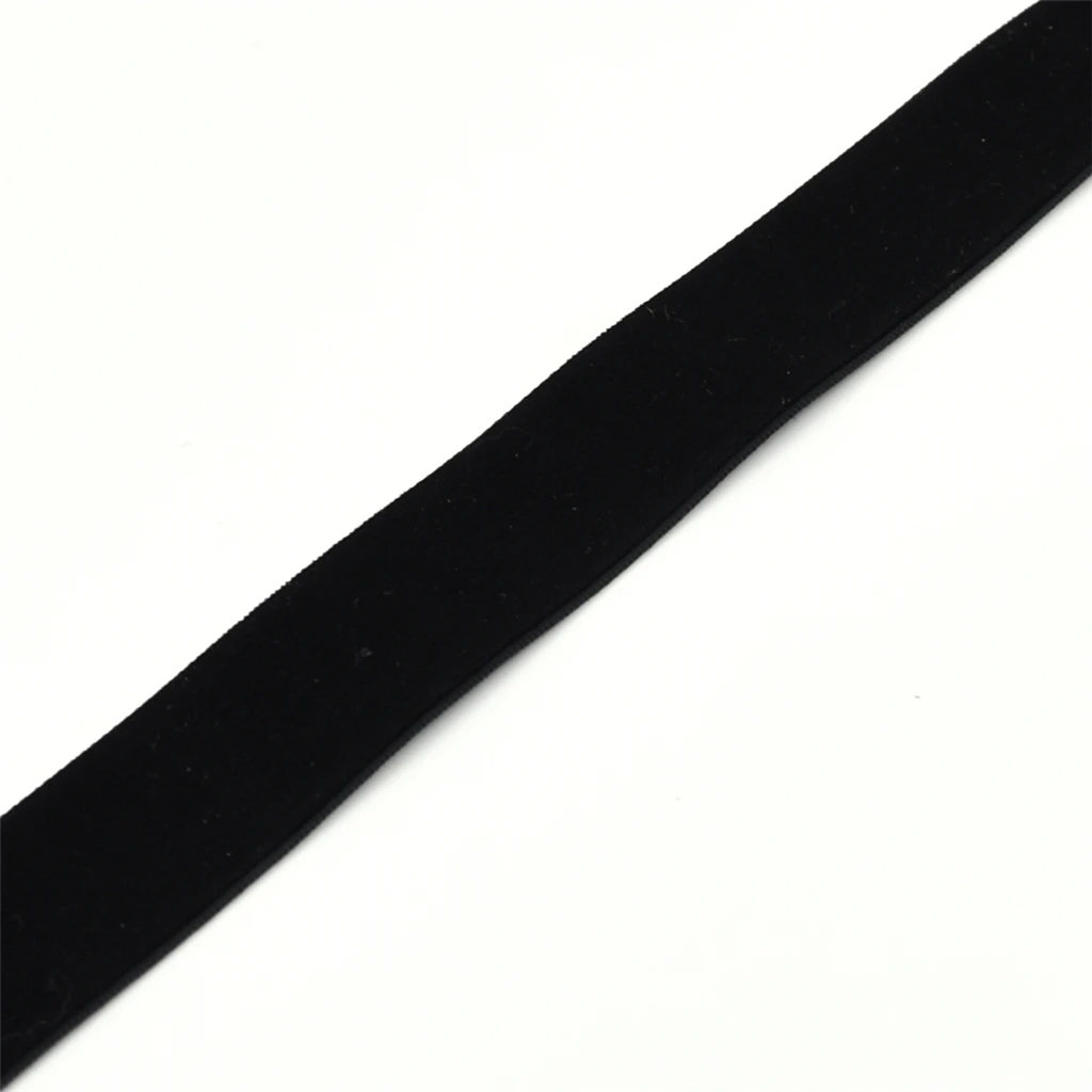 2 Rolls /pack 20yds Lace Trim Sewing Crafts Velvet Ribbons 1cm For Clothes Shoes Bags Ornaments Gift Wrapping  Black + Red