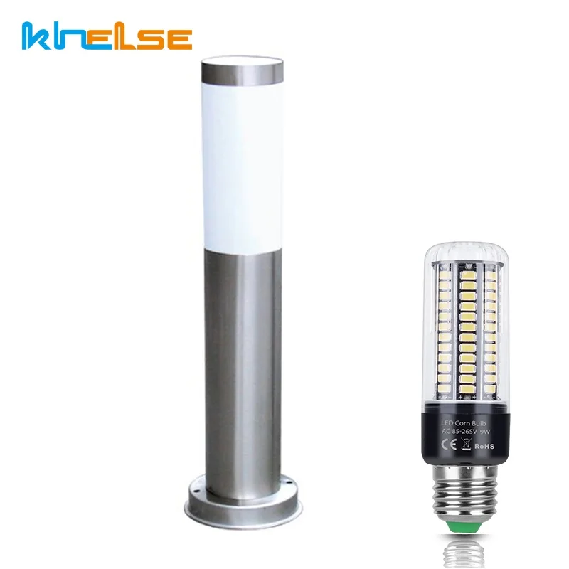 Kopen Outdoor Pathway Verlichting GELEID Gazon Lamp 5 w 7 w 9 w Waterdicht Landschap Loopbrug E27 Lamp 12 v 86 265 v IP65 Patio Tuin Yard Post Lamp