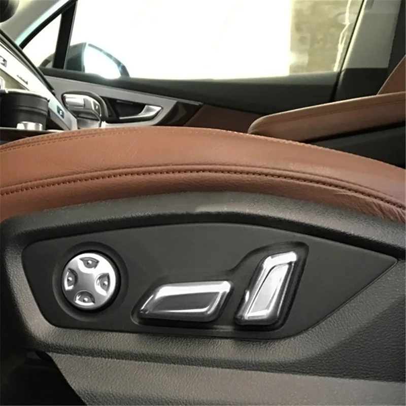 Сиденье переключатель регулировки для Audi Q7 перламутровая хромированная крышка интерьер регулировки планки