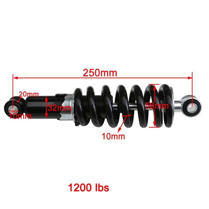 traseira 1200lbs para motocicleta atv scooter pit bike