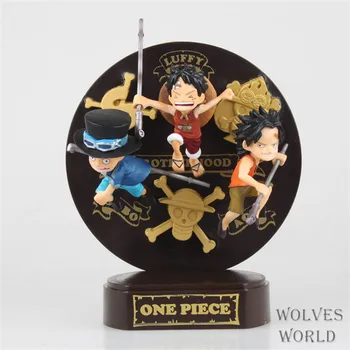 

Free Shipping Anime One Piece Juguetes Sabo + Luffy + Ace PVC Action Figure Brinquedos Figuras Anime Model Doll Kids Toys