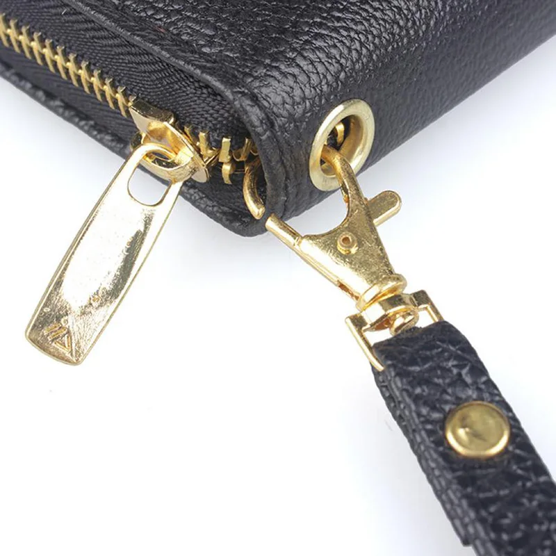 Модный женский кошелек с рисунком личи, длинный кожаный женский кошелек на молнии, женский клатч для телефона, женская сумка carteira feminina# 1C