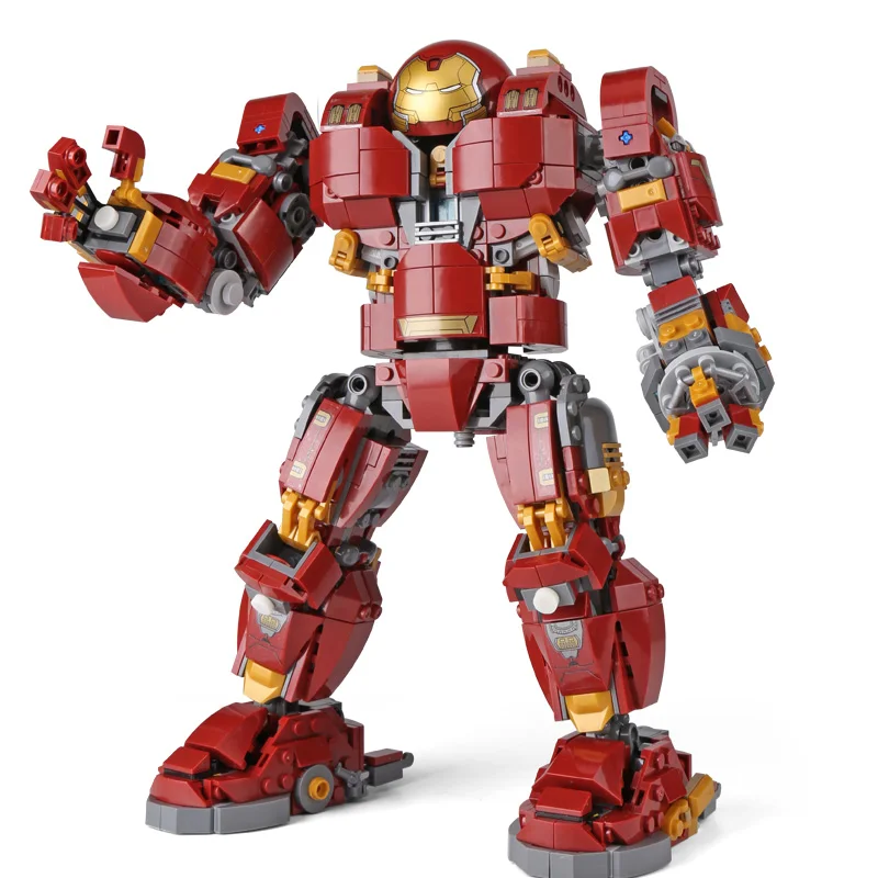 07101-Super-Hero-Series-Compatible-With-Legoing-76105-Iron-Man-Anti-Hulk-Mech-Set-Kid-Toy