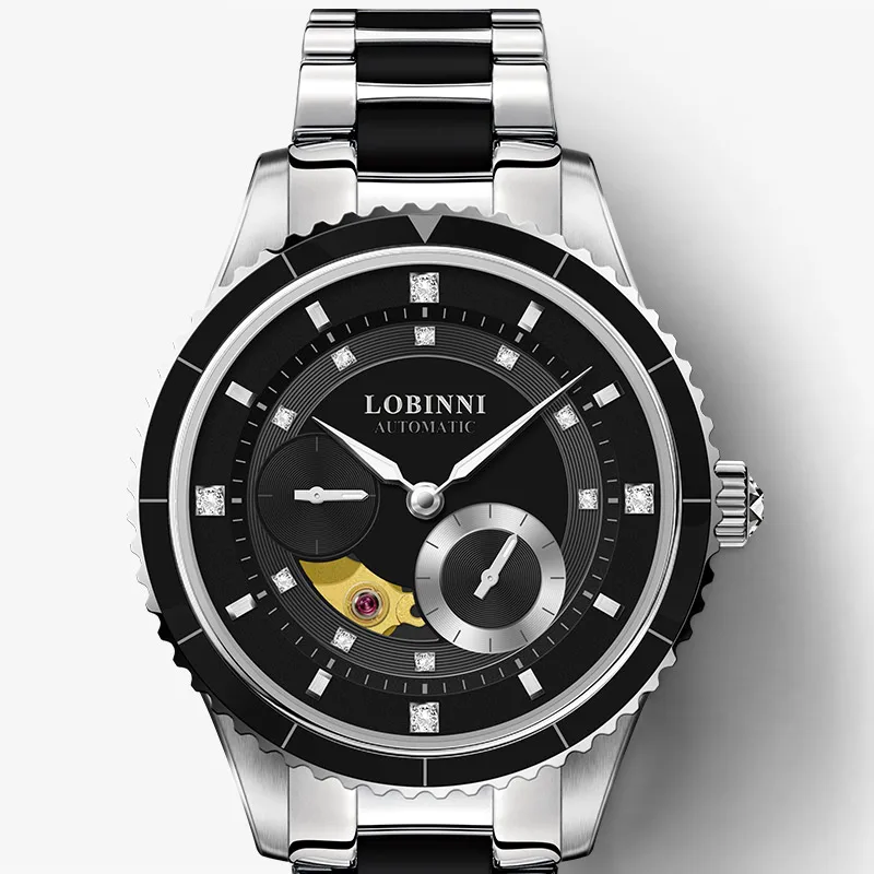 Top Luxury Brand LOBINNI Women Watches Japan MIYOTA Automatic Mechanical Clock Sapphire Diamond Skeleton Ladies Watch L2018-2