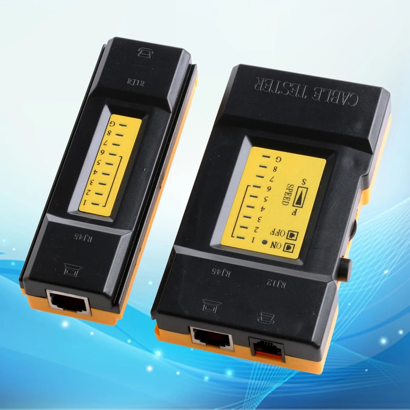 468VR скорость вычислительный сетевой кабель тестер RJ45 + RJ11 Lan провод Ethernet