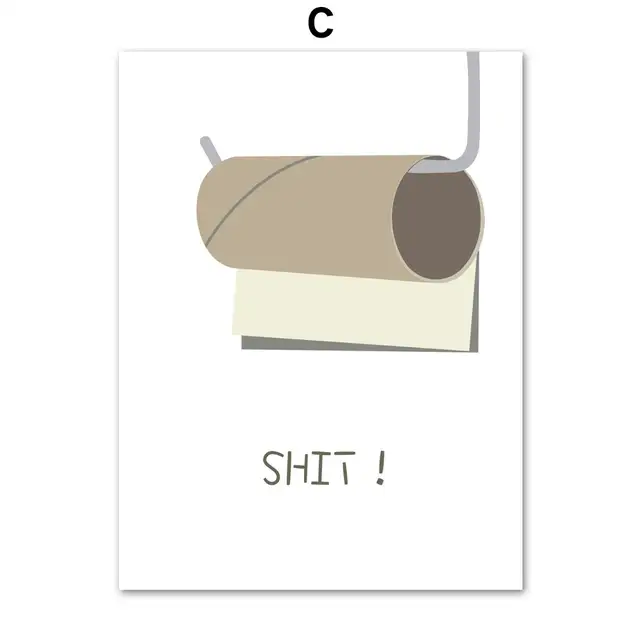 Scarica Gratis Images Humor Toilet Paper Funny Shit Nordic Posters And Prints Wall Art actualisé par