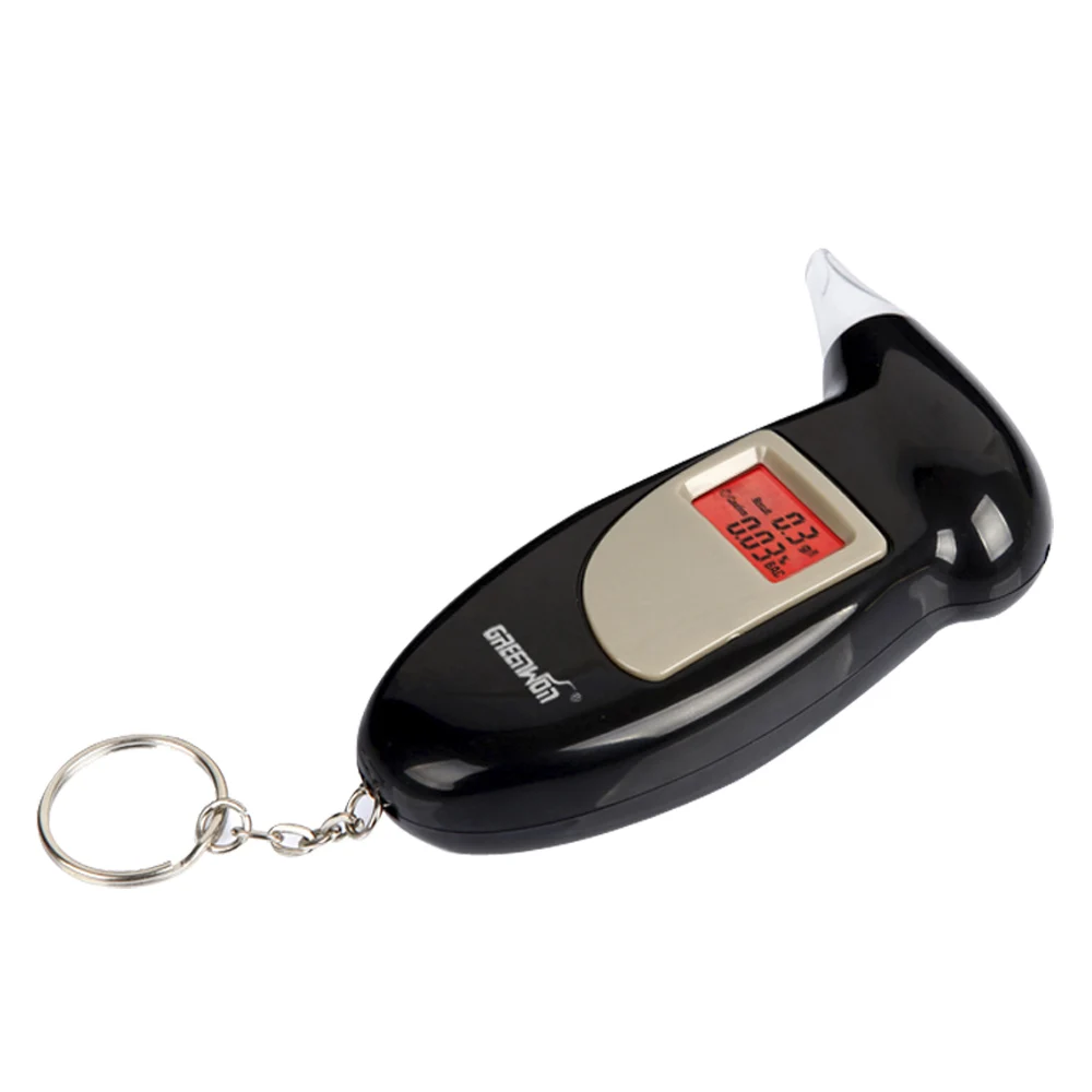 

GREENWON Digital RED backlit LCD Display Alcohol Breathalyzer tester detector with original box Promotional Gift KeyChain
