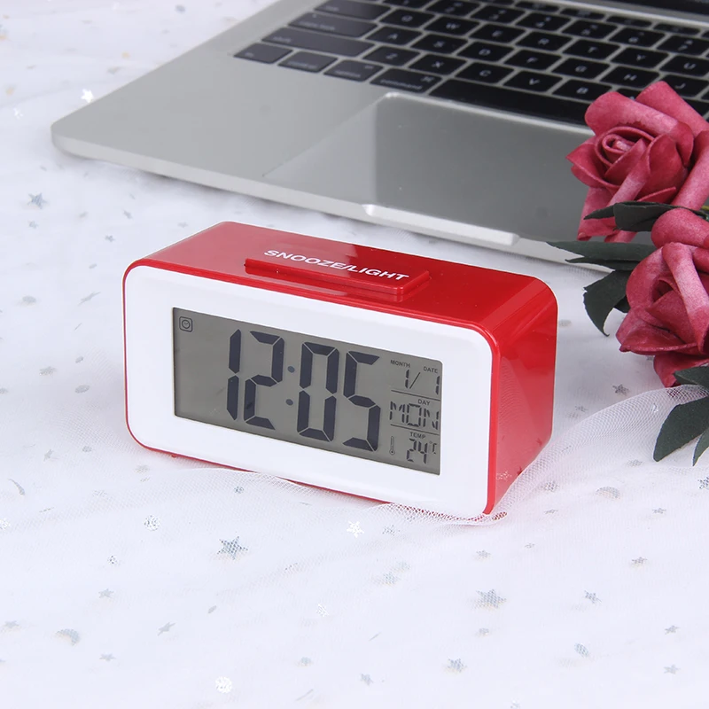  LED Alarm Clock Digital Table Clocks Student Clock With Week Snooze Thermometer Electronic Calendar