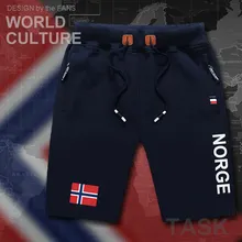 Norway Norge, мужские пляжные шорты, новинка, мужские пляжные шорты, с флагом, для тренировок, на молнии, с карманом, для бодибилдинга, повседневные, норвежские, Nordmann