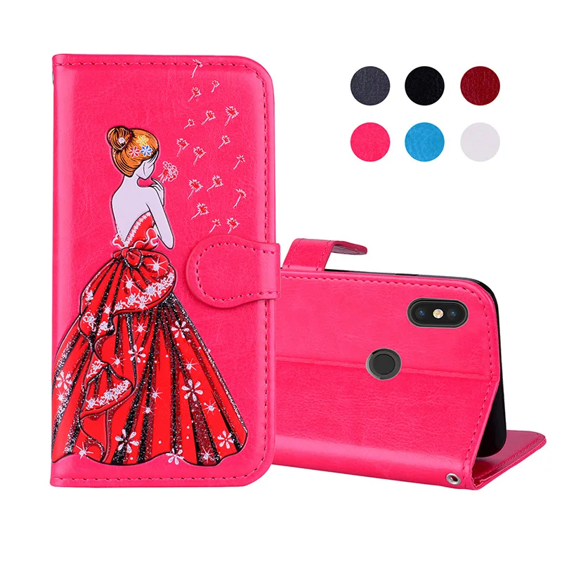 dress girl leather case xiaomi redmi note 5 pro (4)