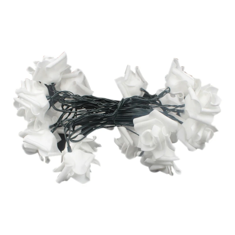 

3M 20 Leds Solar String Lights Rose Outdoor Rattan Ball Lamp For Landscape Patio Garden Bedroom Camping