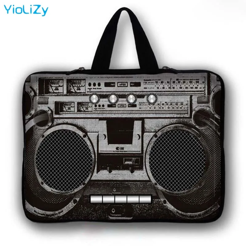 Retro radio print Notebook Sleeve mini tablet protective case PC pouch 7 9.7 11.6 13.3 14.1 15.6 17.3 inch Laptop Bag LB-24458 | Компьютеры