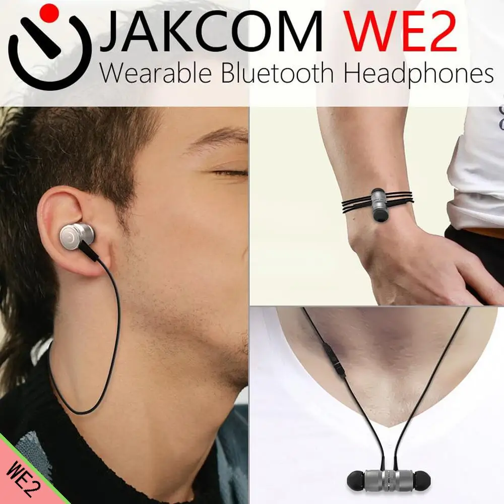 Beste JAKCOM WE2 Smart Wearable Oortelefoon Hot koop in Koptelefoon hoofdtelefoon als xaiomi fone sem fio oneplus kogels draadloze