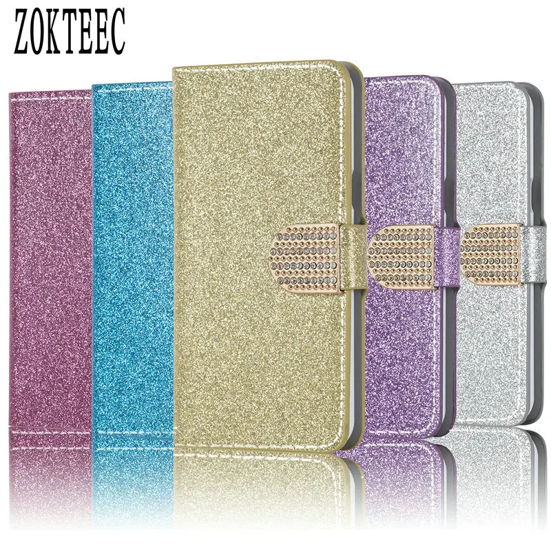 Роскошный блестящий чехол-бумажник с откидной крышкой для Leagoo M5 Kiicaa power S8 T5 M7 M9 Pro Plus чехол с бриллиантами