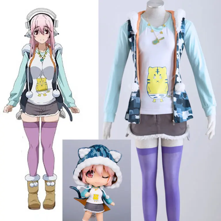 

High Quality Super Sonico Cosplay Costume