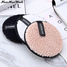 6 шт лица Косметические хлопок Puff очищения волокна хлопка стирка средство для отшелушивания для лица спонж для очищения лица Косметика для ухода макияж инструменты