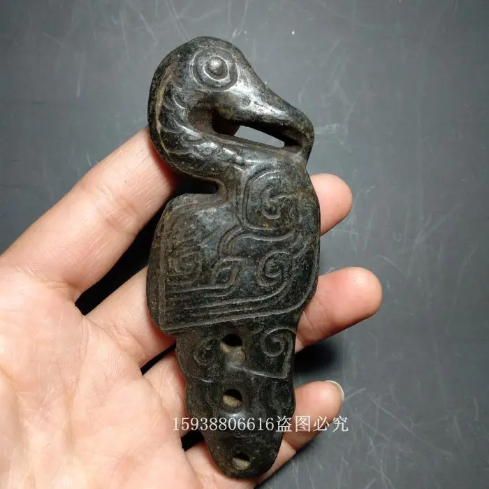 Kopen Chinese Oude Rode berg cultuur collectie ijzeren Meteoriet gesneden adelaar HANGER