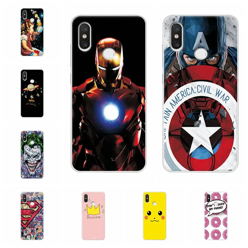 

Ample Captain America Cases For Xiaomi Redmi Note 5 Pro Flower Back Cover Soft Coque For Redmi Note5 Pro Fundas Capa Phone Shell