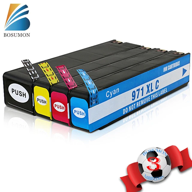 970 XL 971 XL (4 Colour Pack) Ink Cartridge Compatible for HP Officejet Pro X451dn Printer