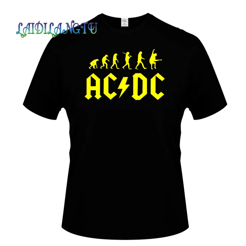 Новинка 2018New Camisetas AC/DC band rock Футболка мужская acdc футболки с рисунками Повседневная футболка с круглым вырезом в стиле хип-хоп короткий рукав хлопковый топ