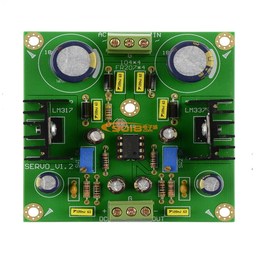 Cnikesin LM337 DC servo напряжения регулируемые стабилизированный источник питания платы