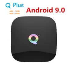 Новейший Q Plus Android 9,0 tv Box Allwinner H6 Четырехъядерный 4 ГБ ОЗУ 32 ГБ/64 Гб ПЗУ HD 6K H.265 USB3.0 Netflix умный медиаплеер